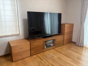 大阪でオーダー家具の専門店リーフの施工事例「橿原市H様：引出しキャビネット」のアイキャッチ