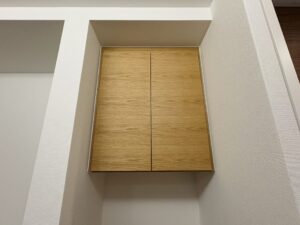 大阪でオーダー家具の専門店リーフの施工事例「京都市H様：ウォールキャビネット」のアイキャッチ